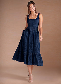 Juliette Navy Midi Dress image1
