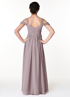 Azazie Lianne Junior Dusk A-Line Off the Shoulder Chiffon Dress image2
