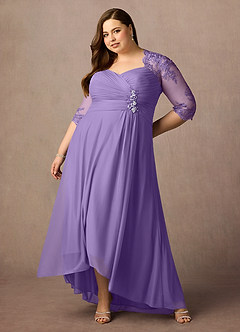 Azazie Anne Mother of the Bride Dresses Tahiti Sheath Sweetheart Sequins Lace Dress image15