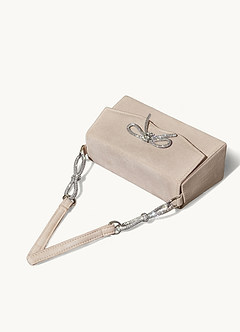 front Bowknot Rhinestone Underarm Bag