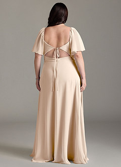 Azazie Chloe Bridesmaid Dresses White Alabaster A-Line Sweetheart Neckline Chiffon Dress image8