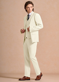 front James Ivory Structured Stretch 3-piece suit