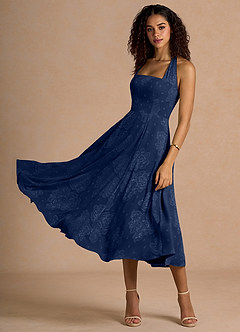 Adelise Navy Midi Dress image4