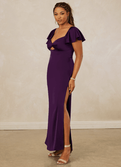 Christian Siriano Bridal for Azazie 1005 Bridesmaid Dresses Grape Sheath Sweetheart Neckline Stretch Satin Dress image11