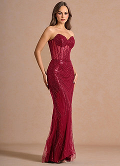 Acacia Wine Maxi Dress image4