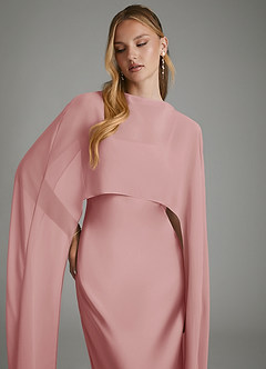 Azazie Nova Bridesmaid Dresses Dusty Rose Sheath Strapless Stretch Satin Convertible Dress image3