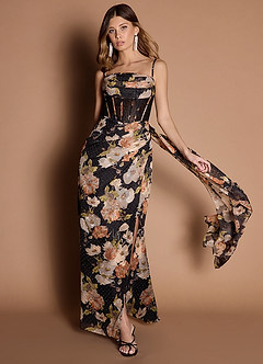 Riley Black Multi Maxi Dress image1