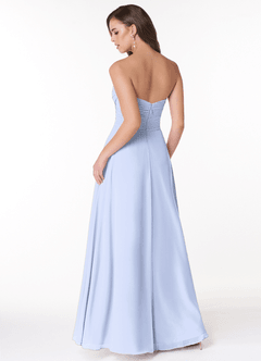 Azazie Arabella Allure Bridesmaid Dresses Ice A-Line Sweetheart Neckline Chiffon Convertible Dress image2