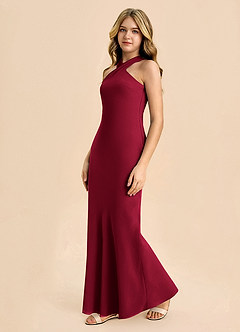 Azazie Doretta Junior Klä av Tubklänning i Chiffong Plisserad image4