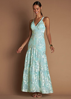 Maxi jurk Elsa Aquamarijn image6