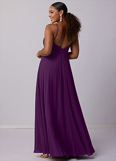 Barbie ♥ Azazie Bridesmaid Dresses Grape A-Line Chiffon Dress image8