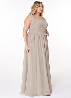 Azazie Zapheira Bridesmaid Dresses A-Line Ruched Chiffon Floor-Length Dress image8