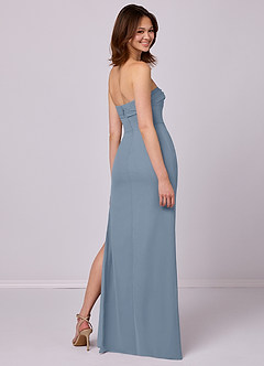 Barbie ♥ Azazie Bridesmaid Dresses Sheath Strapless Chiffon Floor-Length Dress image6
