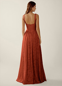 Megan Auburn Lace A-line Prom Dress image2