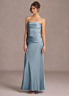 Maxi jurk Faelina Poederblauw image3