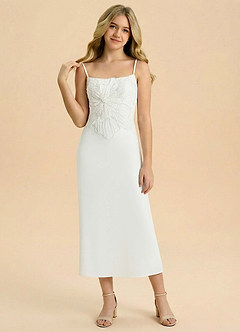 front Azazie Leina Junior Formal Dress