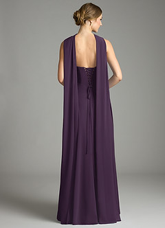 Azazie Ayla Abiti da Damigella Abito A-Line in Chiffon Scollo a Cuore Prugna image11