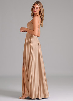 Azazie Akiko Bridesmaid Dresses English Rose A-Line Sweetheart Neckline Stretch Satin Dress image7