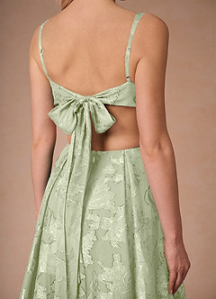Althea Light Green Tie-Back Maxi Dress image9