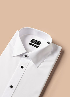 front Samuel White 100% Cotton Marcella Bib Tuxedo Shirt