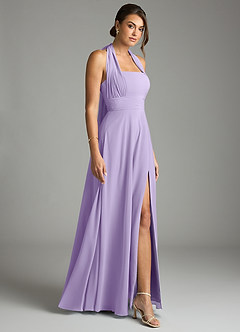 Azazie Tamira Suknie dla druhen Linia A Pofałdowany Szyfon Do ziemi Sukienka image7