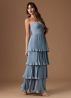 Vestido Azul Pálido Largo Isla image6