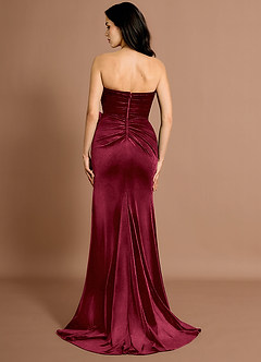 Ismeria Wine Maxi Dress image3