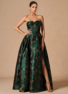 Vestido Verde Profundo Largo Aoife image1