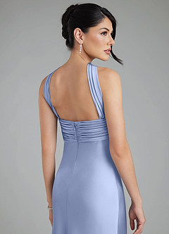 Azazie Marryn Bridesmaid Dresses Ice Mermaid Sweetheart Neckline Stretch Satin Dress image9