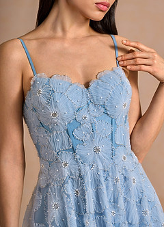 Gaelira Sky Blue Maxi Dress image6
