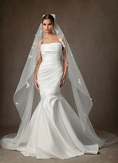 front Welon kaplicowy 3D z motywem kwiatowym The Garden Tiers