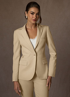 Kennedy Champagne Structured Stretch Blazer