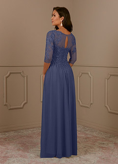 Azazie Harriet Mother of the Bride Dresses Stormy A-Line Scoop lace Mesh Dress image4