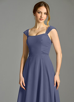 Azazie Oasis Bridesmaid Dresses Stormy A-Line with Pockets Chiffon Dress image3