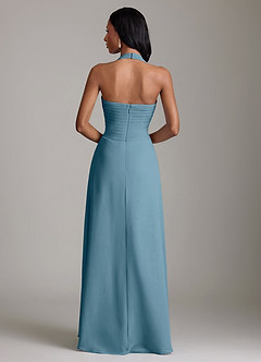 Azazie Clarisa Bridesmaid Dresses Bermuda A-Line Pleated Chiffon Dress image2