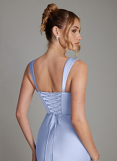 Azazie Agustina Robes de demoiselle d'honneur Robe Sirène en Satin extensible Corset Eis image6