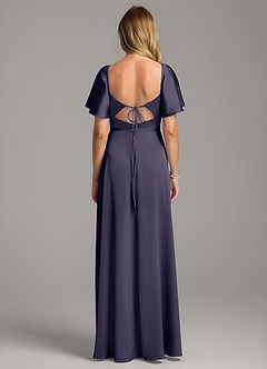 Azazie Chloe Bridesmaid Dresses Stormy A-Line Sweetheart Neckline Stretch Satin Dress image3