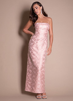 Nataly Vintage Pink Maxi Dress Ready to Ship