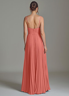 Azazie Catie Bridesmaid Dresses Salmon Pink A-Line Sweetheart Neckline Chiffon Dress image6