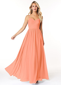 Azazie Lisbon Final Sale Sunset A-Line Sweetheart Neckline Chiffon Dress image3