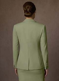 front Kennedy Pistache Vestido estruturado com elastano