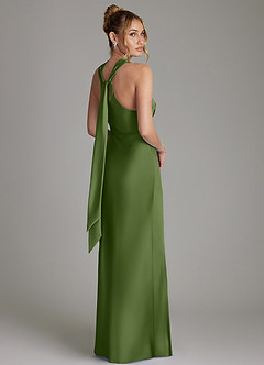 Azazie June Bridesmaid Dresses Juniper Sheath Stretch Satin Dress image5