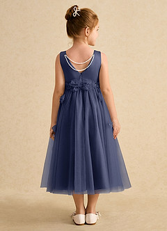 Azazie Lux Flower Girl Dresses Stormy A-Line Beaded Tulle Dress image2