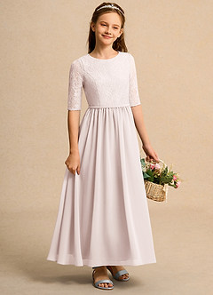 Azazie Pippin Junior Formal Flower Girl Klänningar Klä A-Line i Spets image4