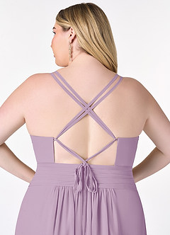 Azazie Farren Bridesmaid Dresses Wisteria A-Line Pleated Chiffon Convertible Dress image13