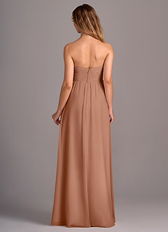 Azazie Joni Final Sale Bronzer A-Line Strapless Chiffon Convertible Dress image5