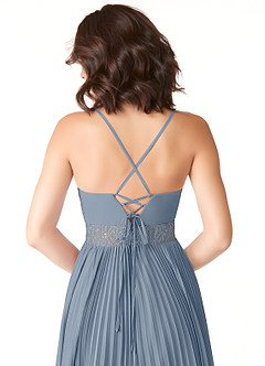 Azazie Devyn Bridesmaid Dresses Twilight A-Line Corset Chiffon Dress image6