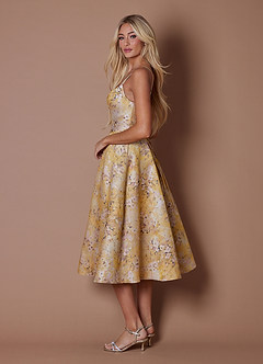 Abito Midi Oro D'epoca Maggy image8