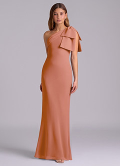 Azazie Yuanna Bridesmaid Dresses MAI TAI Mermaid One Shoulder Chiffon Dress image5