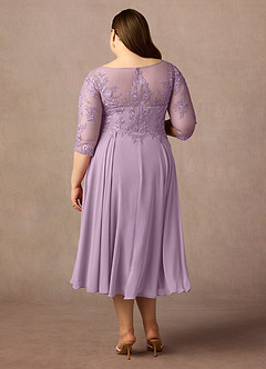 Azazie Marge Mother of the Bride Dresses Wisteria A-Line Scoop Lace Chiffon Dress image7